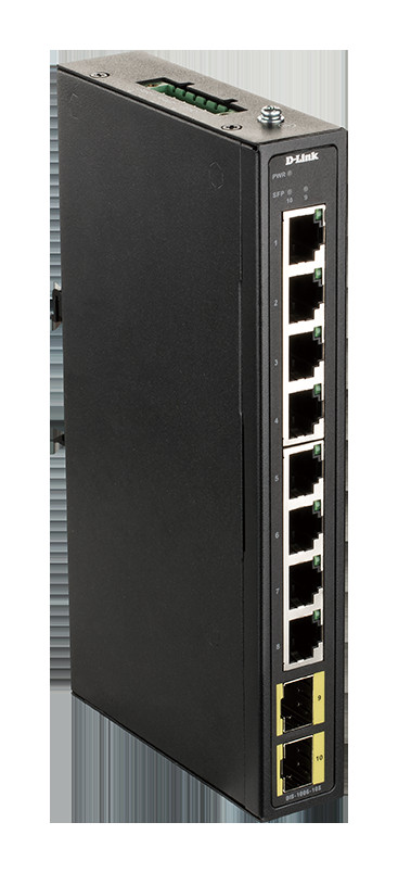 BildeD-LINK 8-port Gigabit Industrial Switch including 2 x 100/10