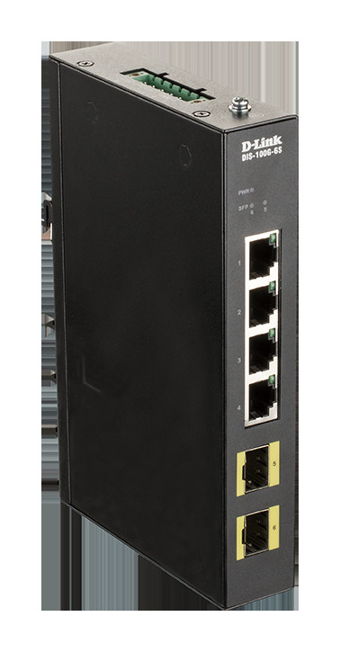 BildeD-LINK 4-port Gigabit Industrial Switch including 2 x 100/10