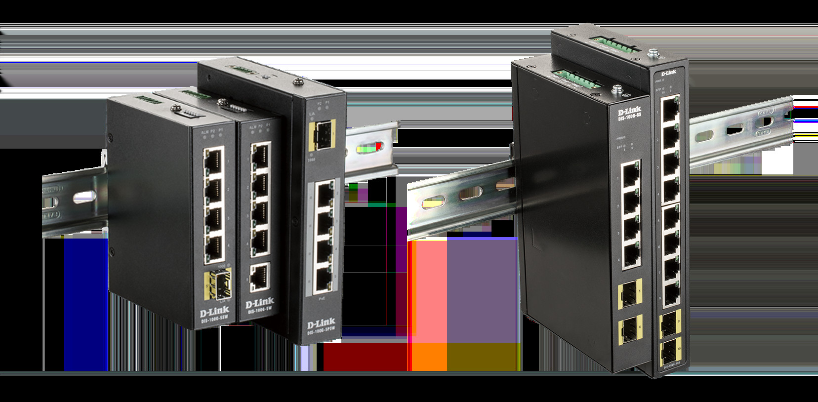 D-LINK 4-port Gigabit Industrial Switch including 2 x 100/10