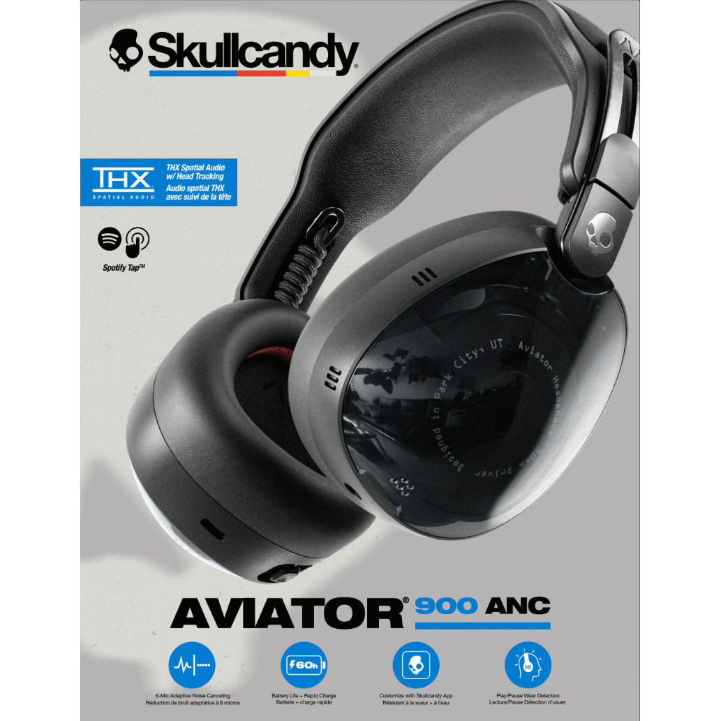 SKULLCANDY Headphone AVIATOR 900 Over-Ear ANC True Black