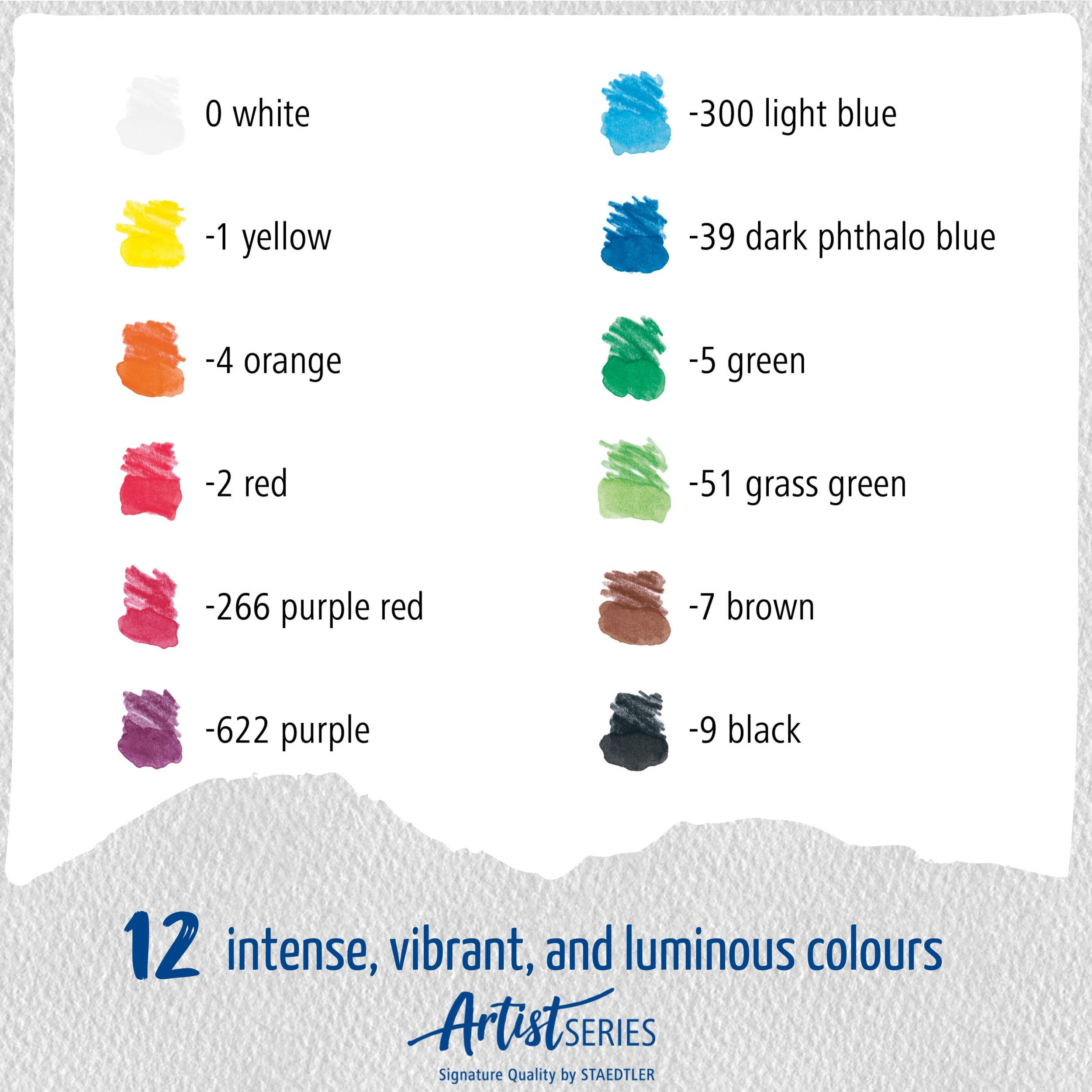 STAEDTLER Coloured pencil Mars Lumograph Aqua ass (12)