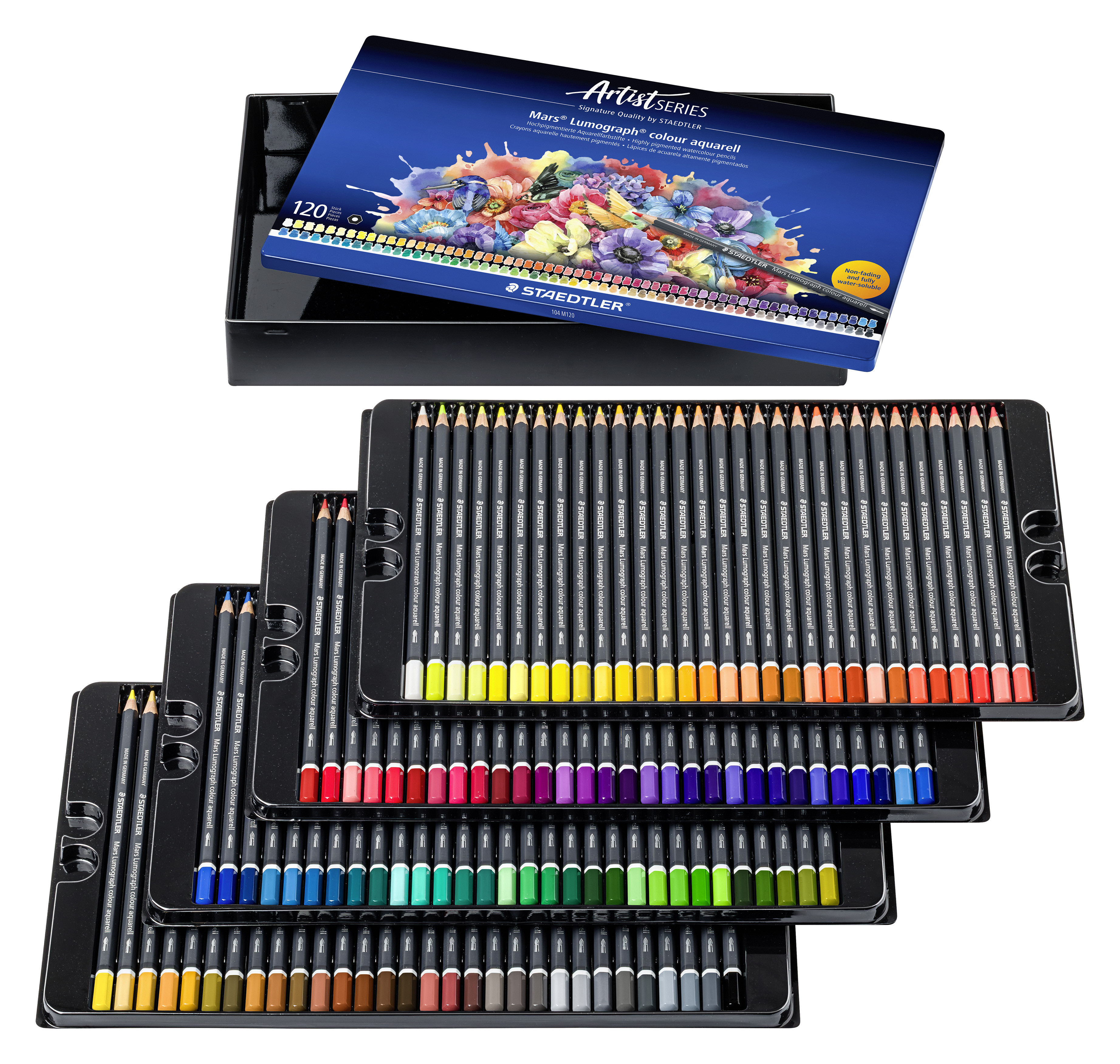 STAEDTLER Coloured pencil Mars Lumograph Aqua ass (120)
