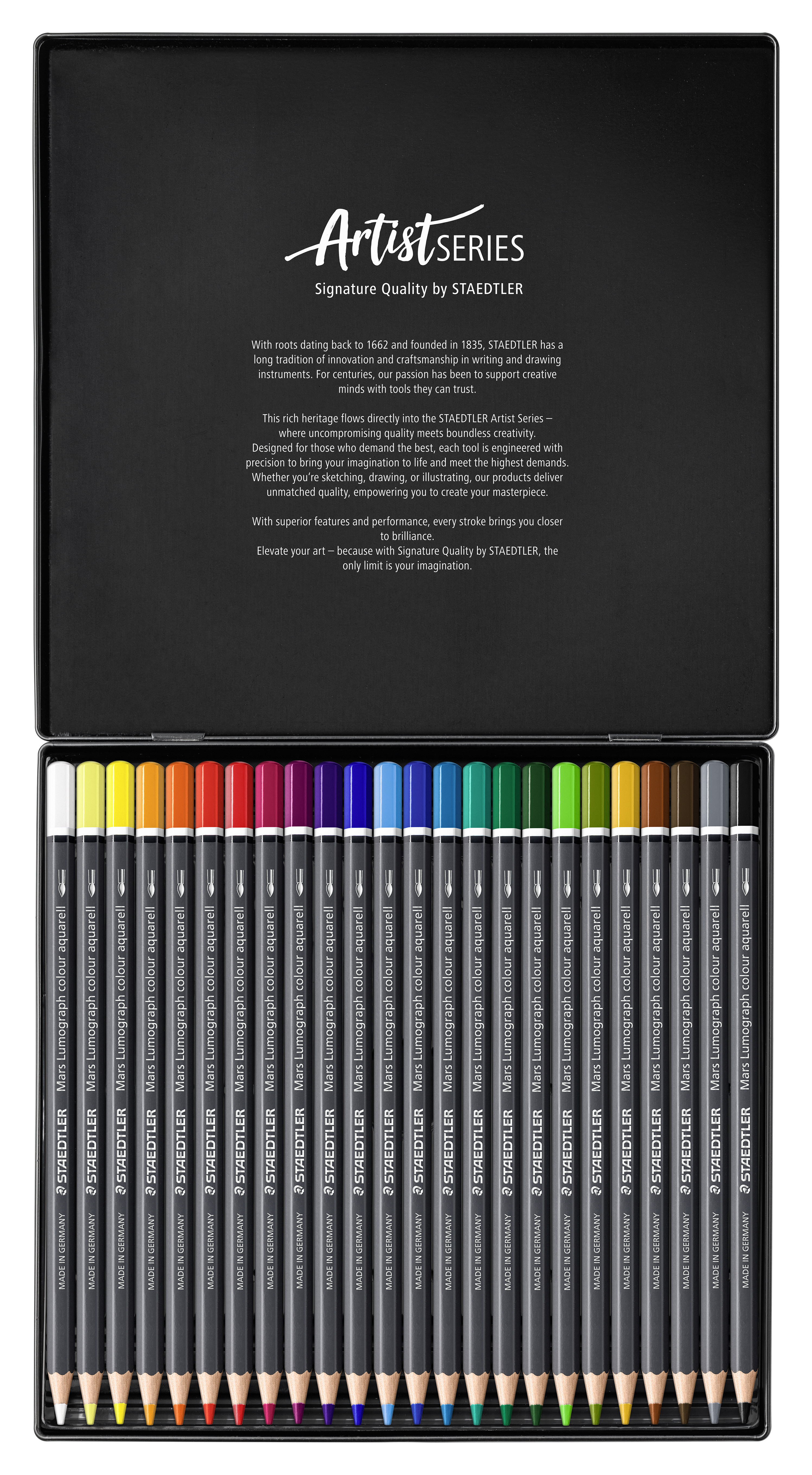 STAEDTLER Coloured pencil Mars Lumograph Aqua ass (24)