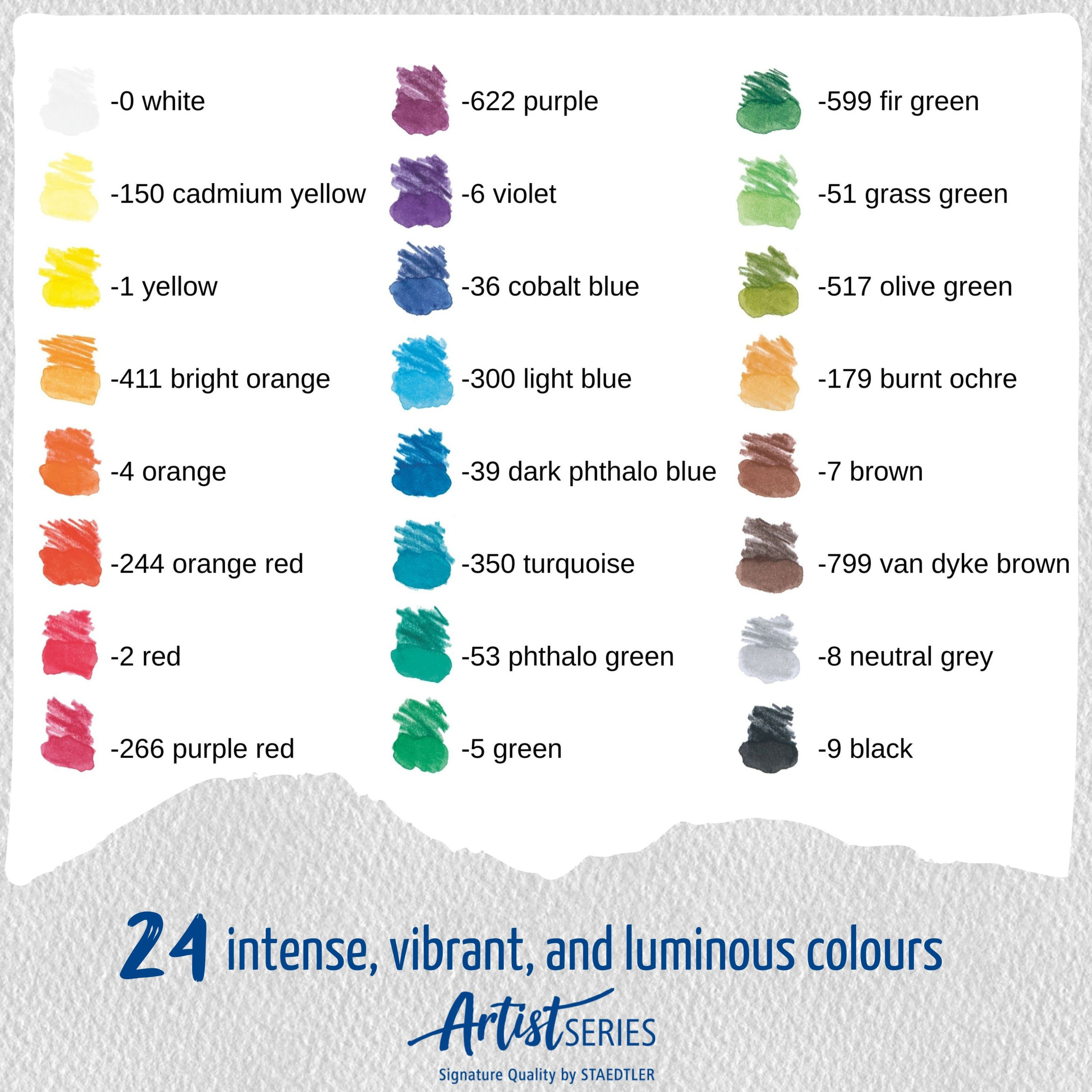 STAEDTLER Coloured pencil Mars Lumograph Aqua ass (24)