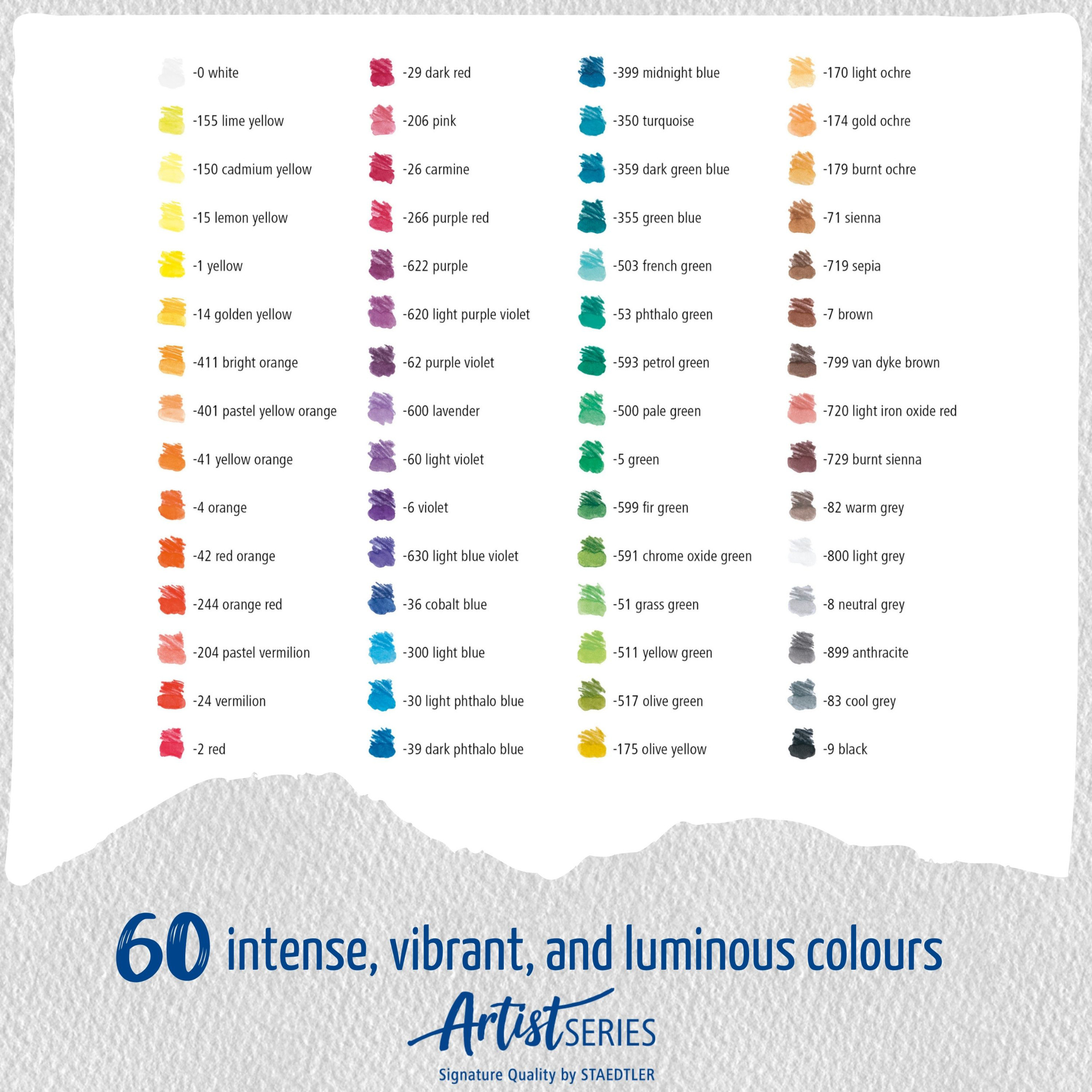 STAEDTLER Coloured pencil Mars Lumograph Aqua ass (60)