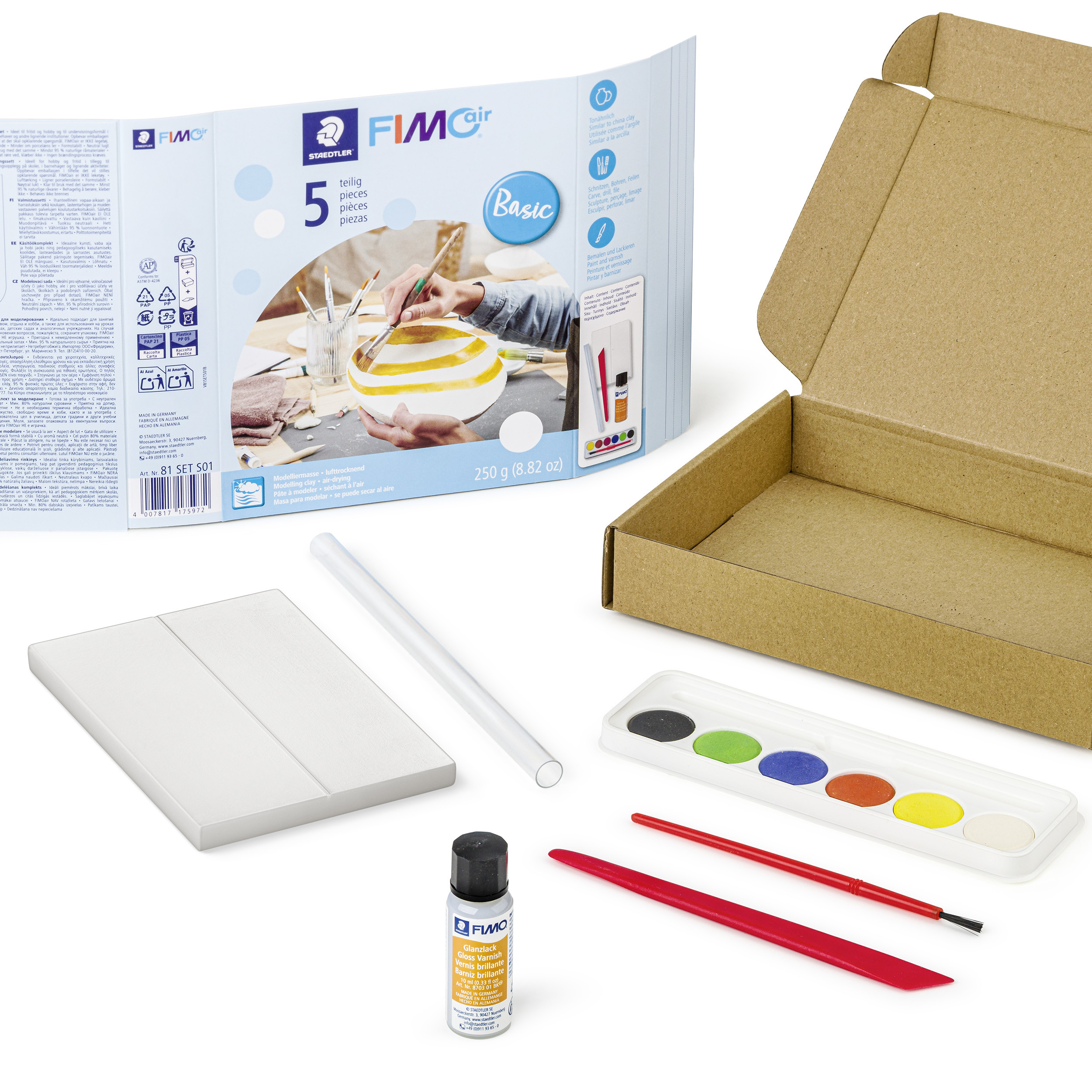 STAEDTLER Modeling clay Fimo Air mixed set Basic