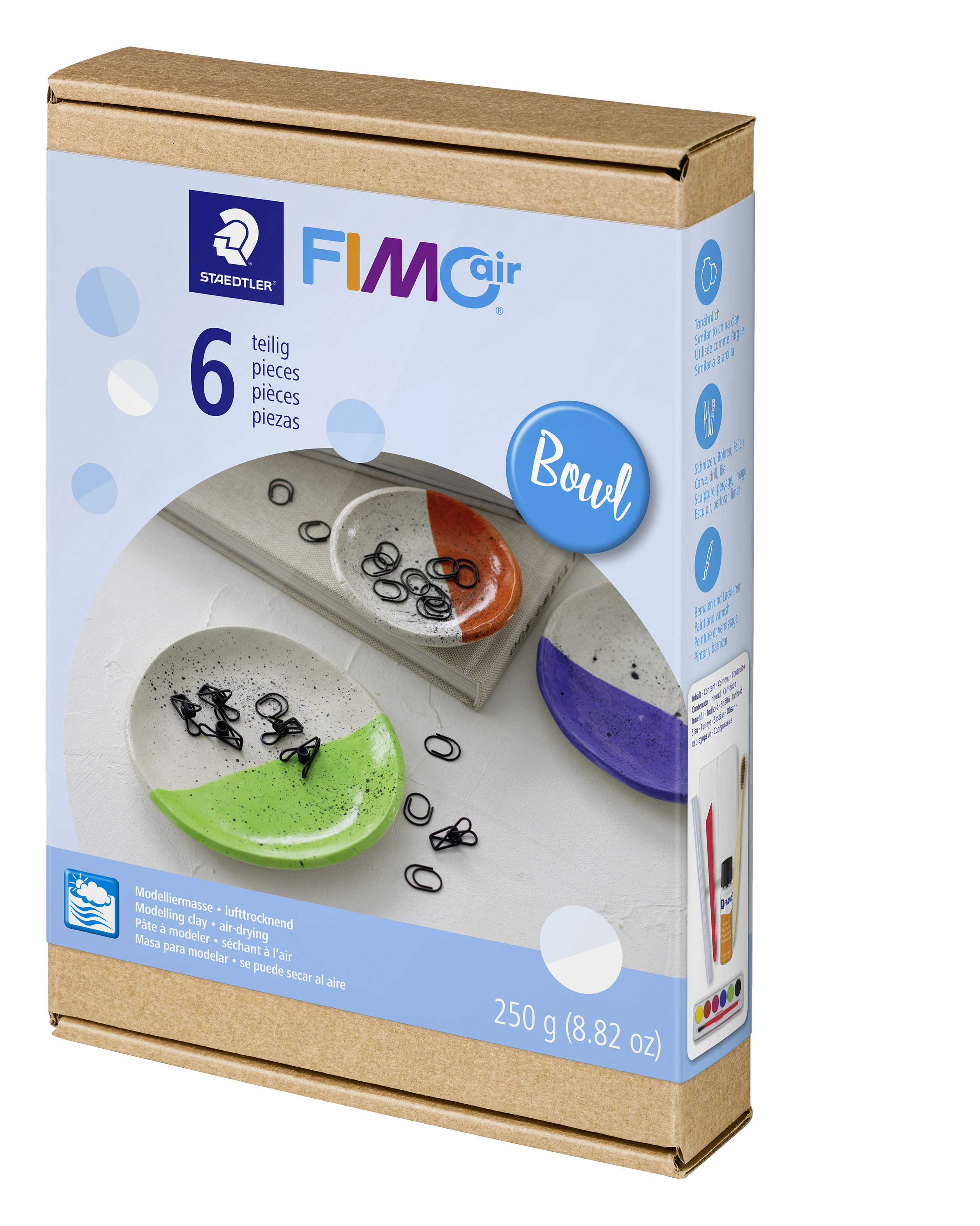 STAEDTLER Modeling clay Fimo Air mixed set Bowl