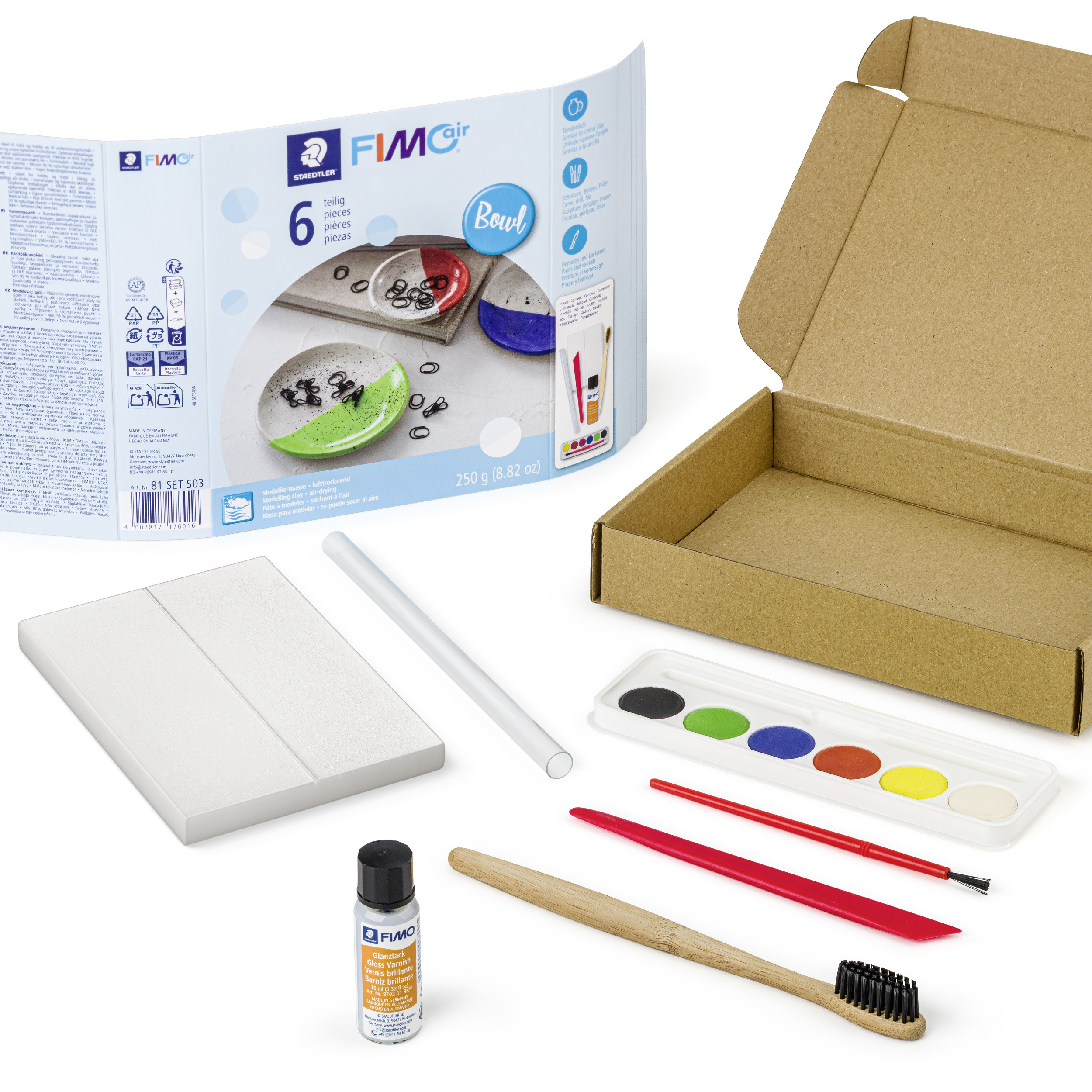 STAEDTLER Modeling clay Fimo Air mixed set Bowl