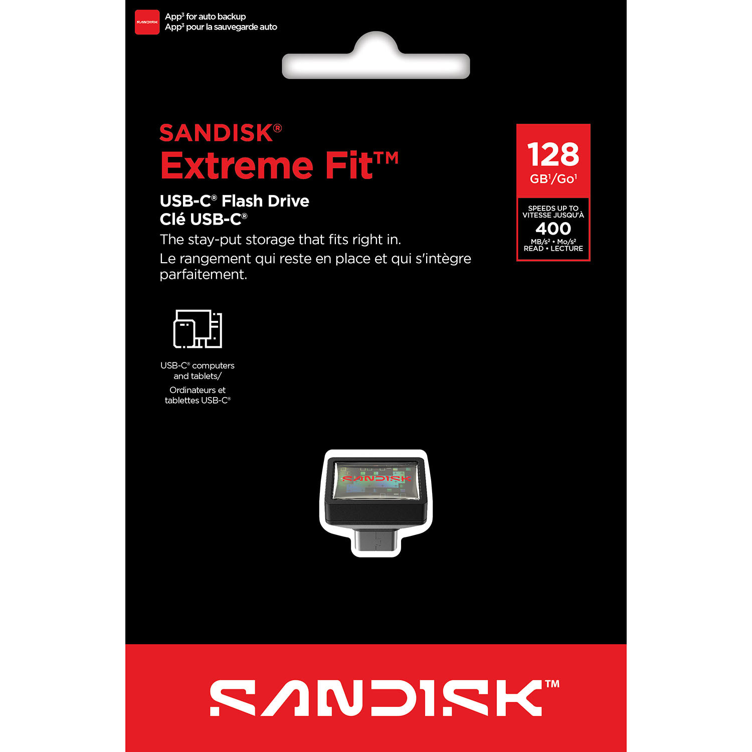 SANDISK USB-Minne Extreme Fit 128GB