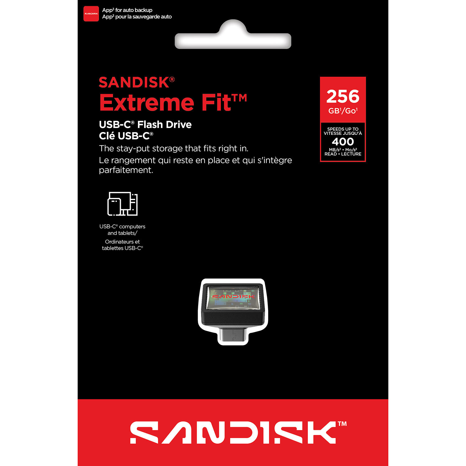SANDISK USB-Minne Extreme Fit 256GB
