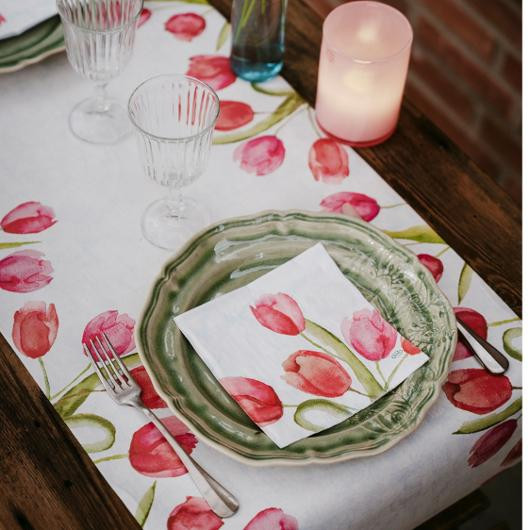 Kuvertløper Dunicel 0,4X24M Tulips (4 ruller)