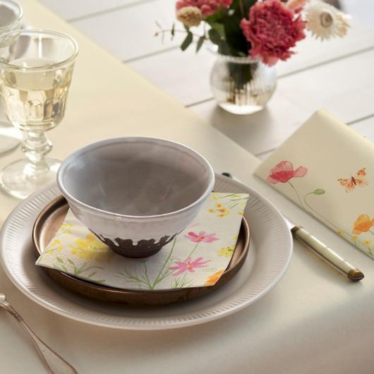 Serviett Dunisoft 40Cm Poppy Field (60 stk/pk, 6 pakker)