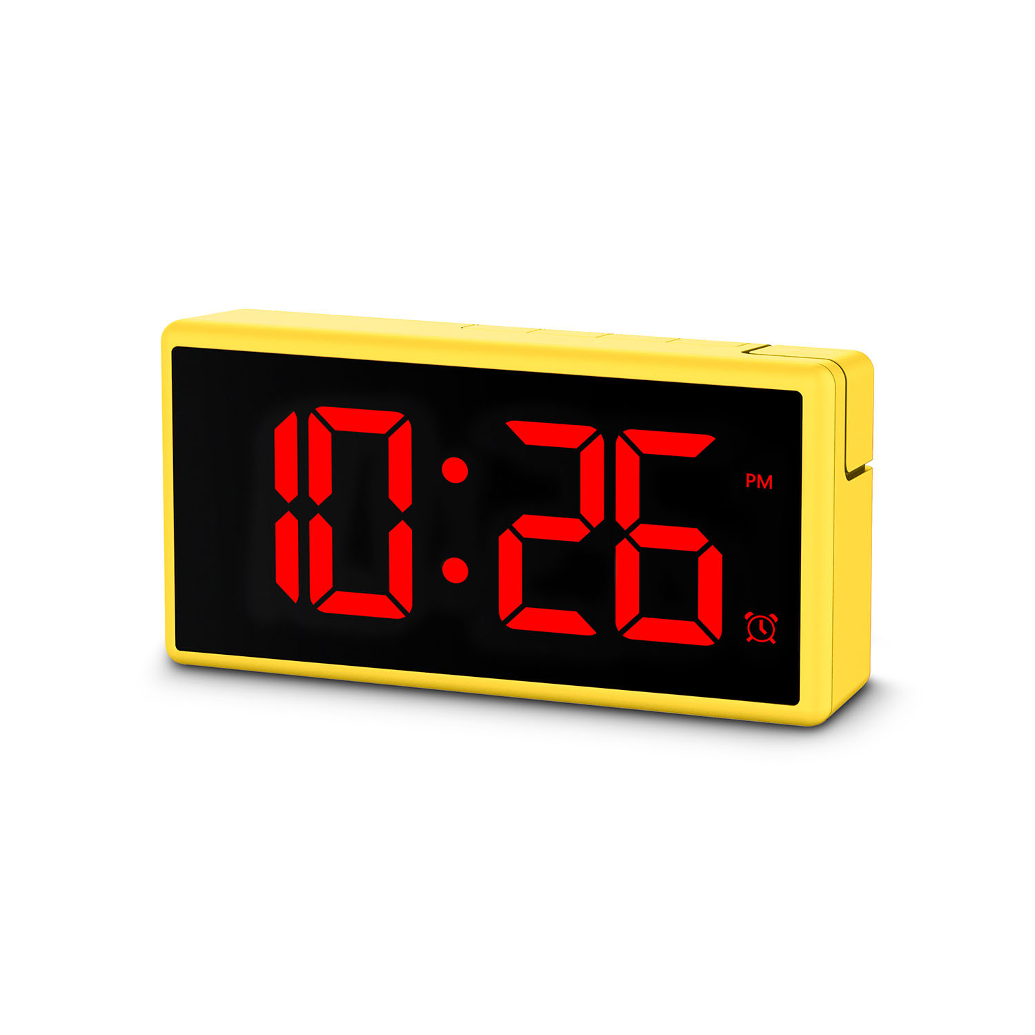 HAMA Digital Alarm Clock Ibiza Multi Colour Display Yellow