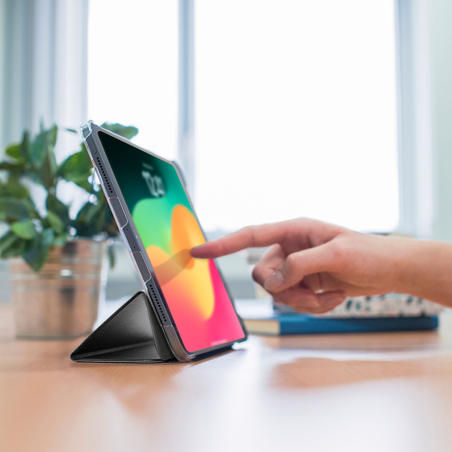 HAMA"Fold Clear" Tablet Case iPad Air 11" (26/25/24)/Air 10.9" (22/20) Bla/Tra