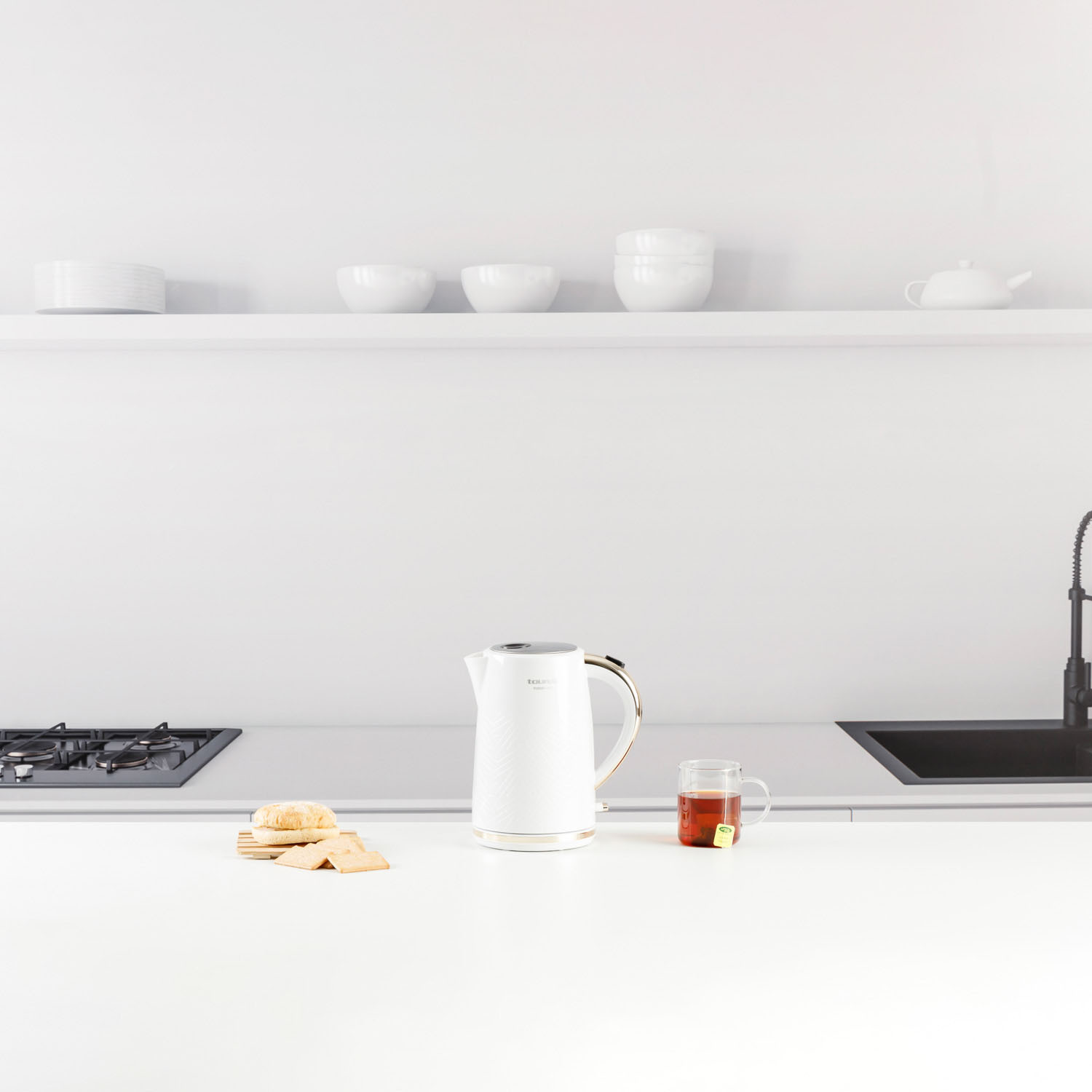 TAURUS Kettle 1,7L Fusion Wave White