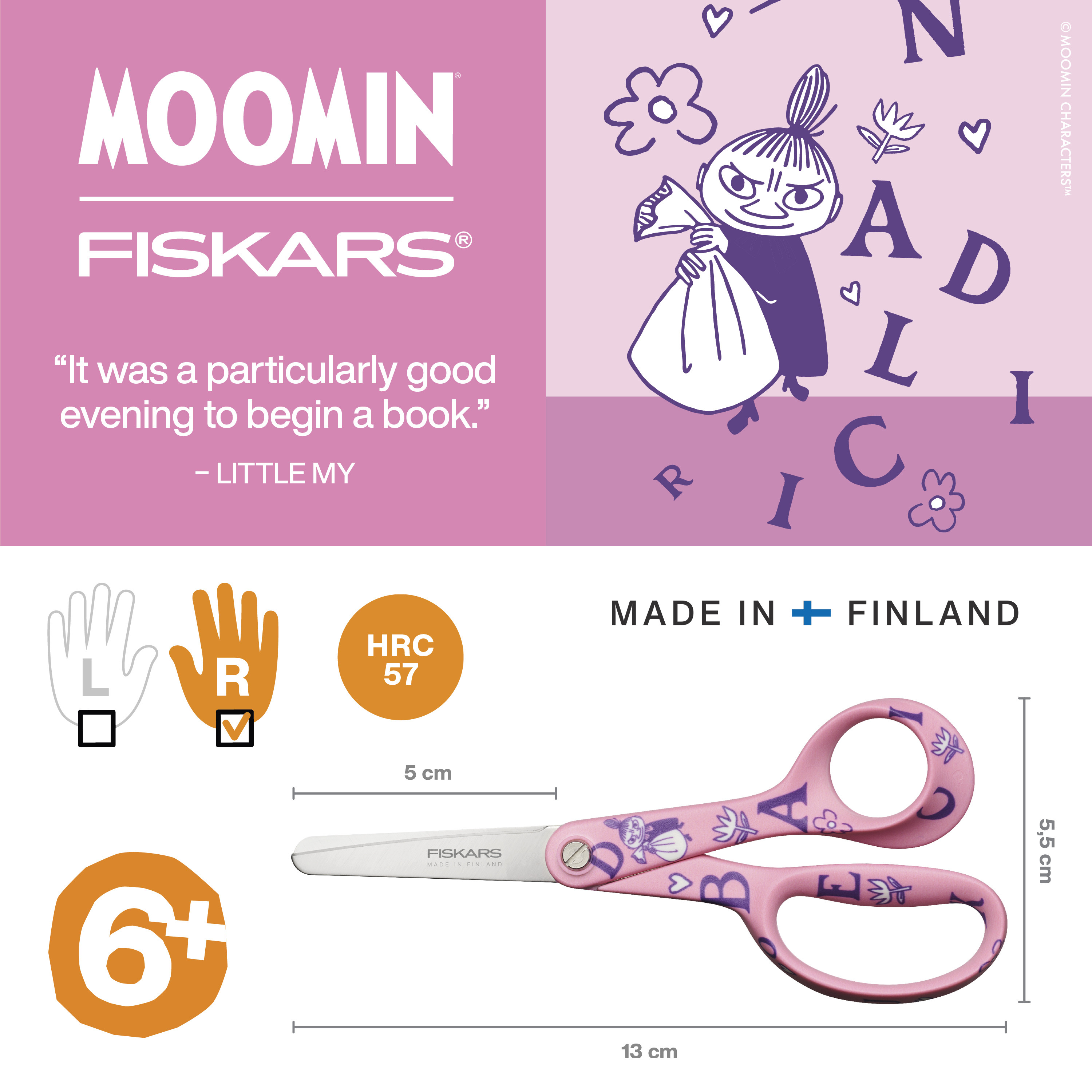 FISKARS kids scissors LittleMy ABC