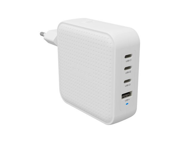 Vegglader Hyper 100W 3Xusb-C+Usb-A W