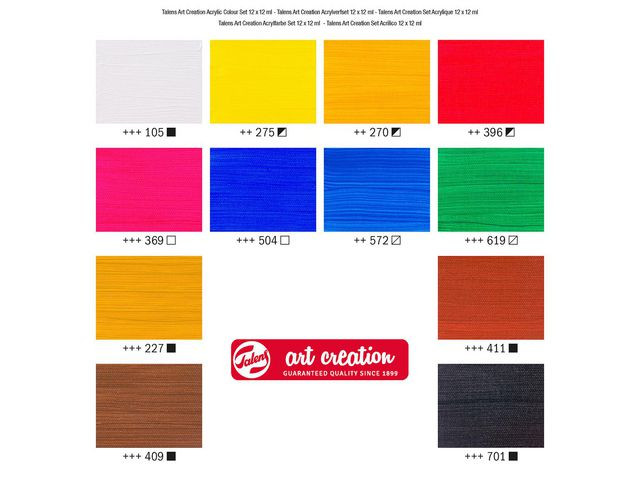 Akrylmaling Artcreation Sett 12Ml (12 stk)