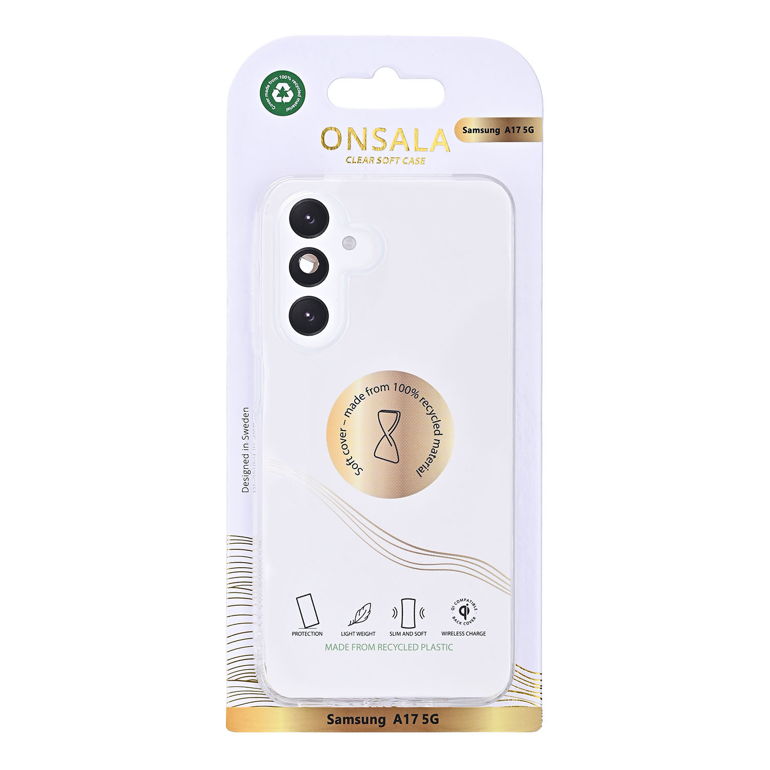 ONSALA Back Recycled Clear Case TPU Samsung Galaxy A17 5G