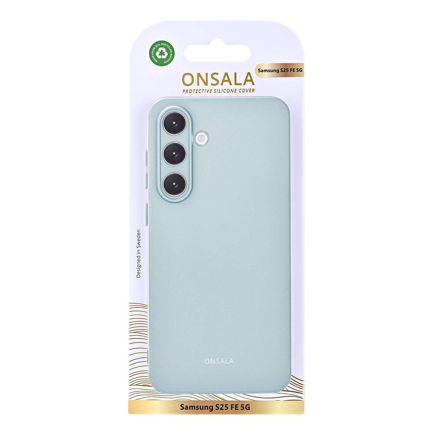 ONSALA Back Silicone Touch Recycled Samsung Galaxy S25 FE 5G Concrete