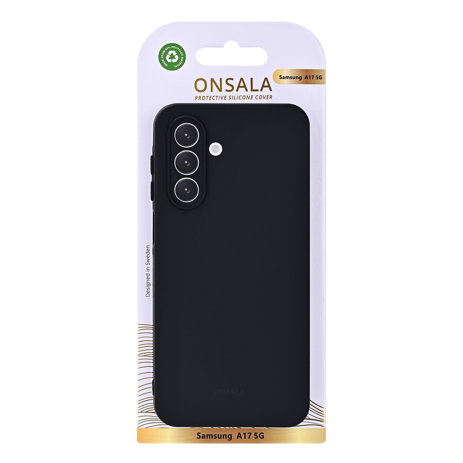 ONSALA Back Silicone Touch Recycled Samsung Galaxy A17 5G Black