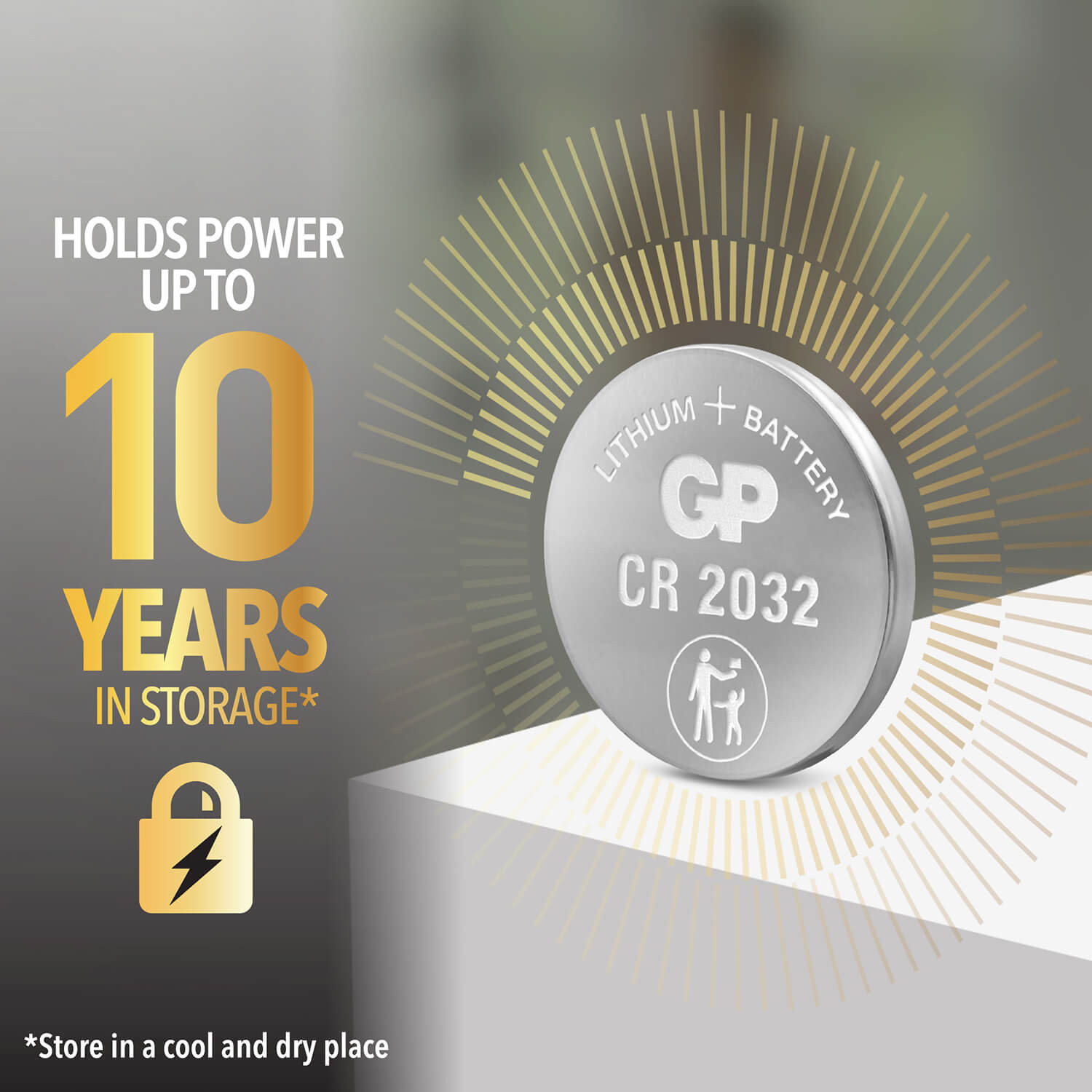 GP Lithium Coin Cell CR2032 1-pack