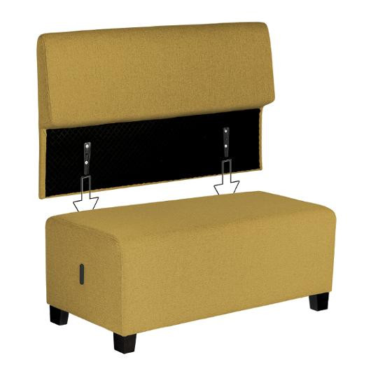 Sofa Hizia 2 Seter Gul