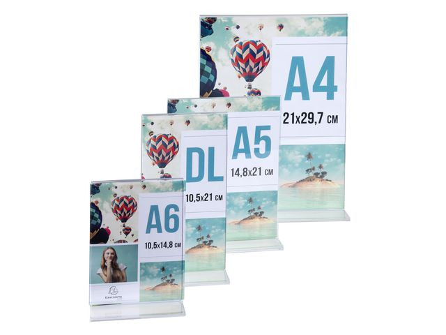 Menyholder Exacompta Rett Klar A5