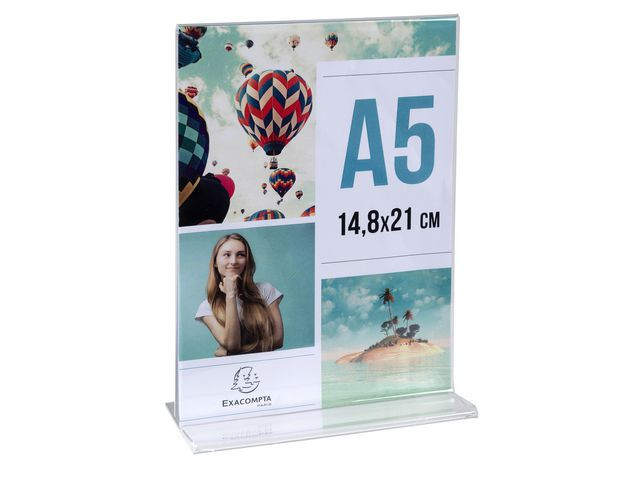 Menyholder Exacompta Rett Klar A5