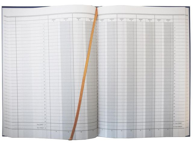 Protokoll A4 80G Rubrikkbok 96 Blad