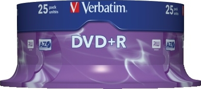 BildeDVD+R Verbatim 4.7GB 16X Spindle (25 stk)