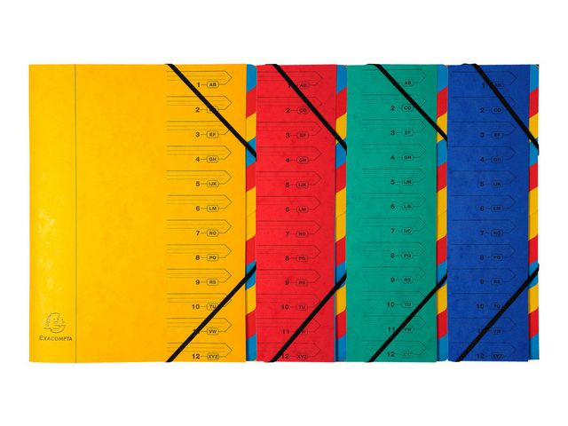 BildeSorteringsmappe Exacompta 355G 12Delt (8 stk)