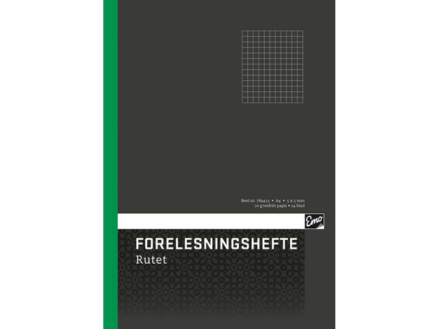 BildeForelesningshefte Emo A4 24Bl 5X5 Ruter (20 stk)