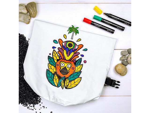 Merkepenn Lumocolor 350 Sort (10 stk)