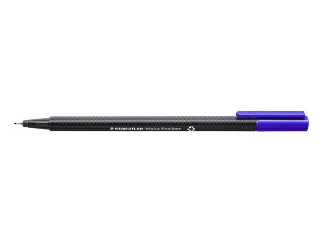 BildeFiberpenn Staedtler Triplus 0,3Mm Blå (10 stk)