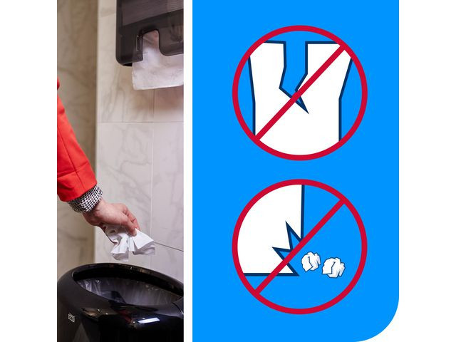 Avfallspose Tork 50L B1 Klar (25 stk/rull, 10 ruller)