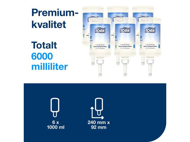 Håndsåpe Tork Premium Industri S1 1L (6 stk)