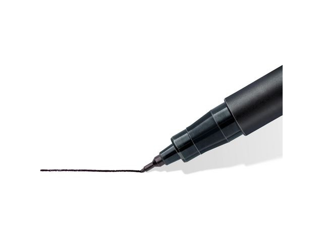 Merkepenn Lumocolor 313S 0,4Mm Sort (10 stk)