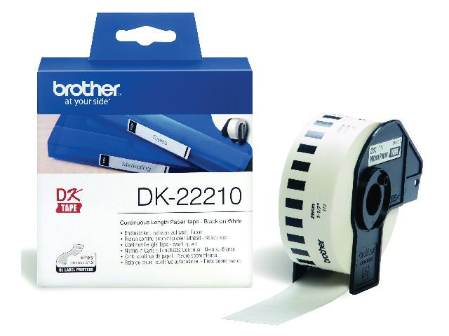 BildeEtikett Brother Dk-22210 29Mmx30,48M Hvi