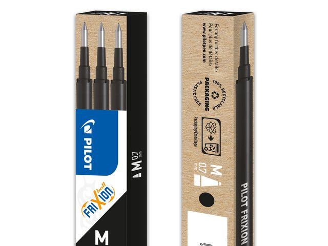 BildeRefill Pilot Frixion 07 Sort (3 stk)