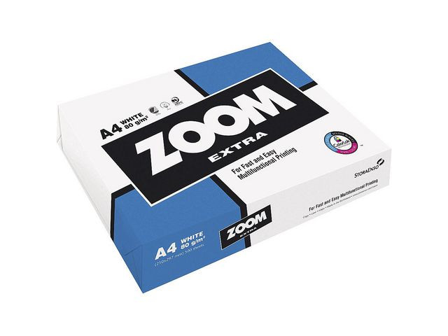 BildeKopipapir Zoom Extra A4 80G (500 ark/pk, 5 pakker)