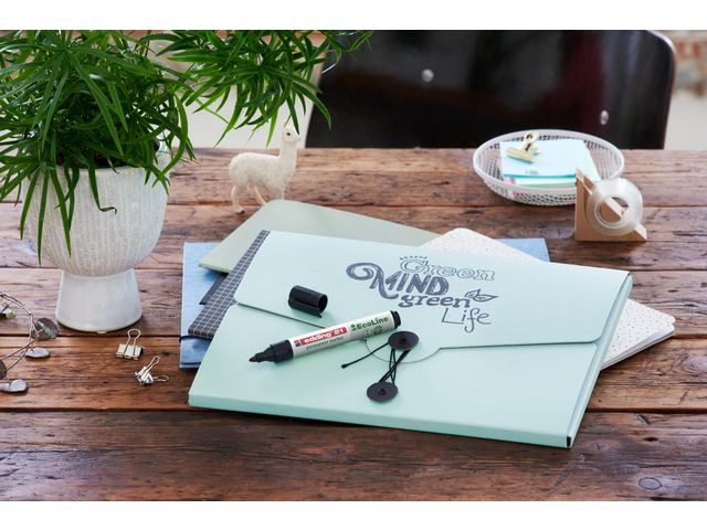 Merkepenn Edding 21 Ecoline Rund Blå