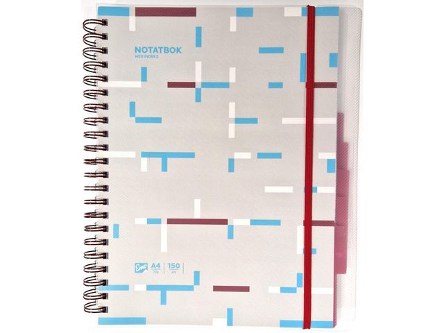 Notatbok Emo A4 Indeks 150 Blad Ass