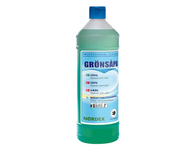 BildeRengjøring Nordex Grønnsåpe 1L (6 stk)