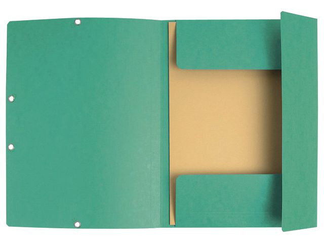 Strikkmappe Exacompta A4 3 Kl 355G Grønn (10 stk)