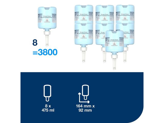 Dusjsåpe Tork Premium Sjampo S2 475Ml (8 stk)
