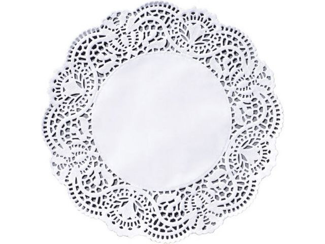 BildeFatpapir Duni 34Cm Rundt Uthullet (250 stk)