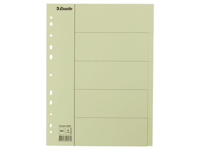 BildeSkilleblad Esselte A4 5-Delt Manilla (25 stk)