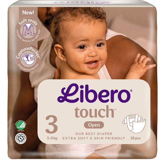 BildeBleie Libero Touch Åpen 5-8Kg S3 (28 stk)