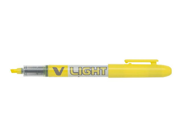Tekstmarker Pilot V Liquid Light Gul (12 stk)